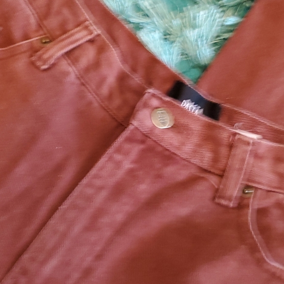 women's pasta high rise mom jeans sz 14 rust color - Picture 2 of 5